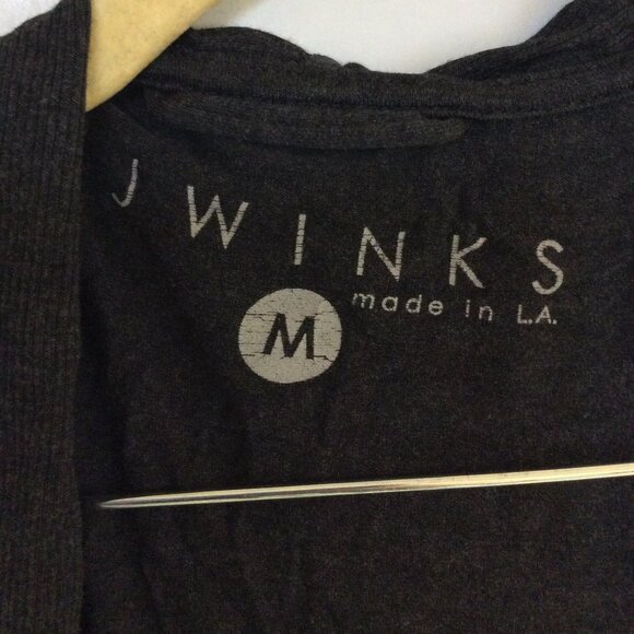 JJ Winks Draped Cardigan - Gray - Size M - Chic women's loungewear - Picture 4 of 4